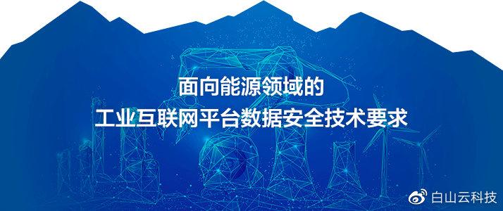白山云参与能源工业互联网数据安全标准制定